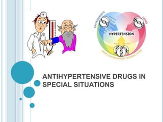 ANTIHYPERTENSIVE DRUGS IN
SPECIAL SITUATIONS
 