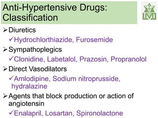 Treatment of hypertension | PPT