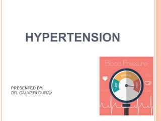 HYPERTENSION
PRESENTED BY:
DR. CAUVERI GURAV
 