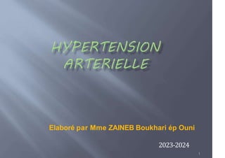 Elaboré par Mme ZAINEB Boukhari ép Ouni
2023-2024
1
 