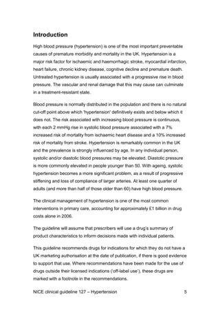 Hypertension clinical management of primary hypertension in adults | PDF