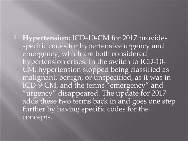 Hypertension Coding icd 10-cm coding medesun | PPT | Heart and ...