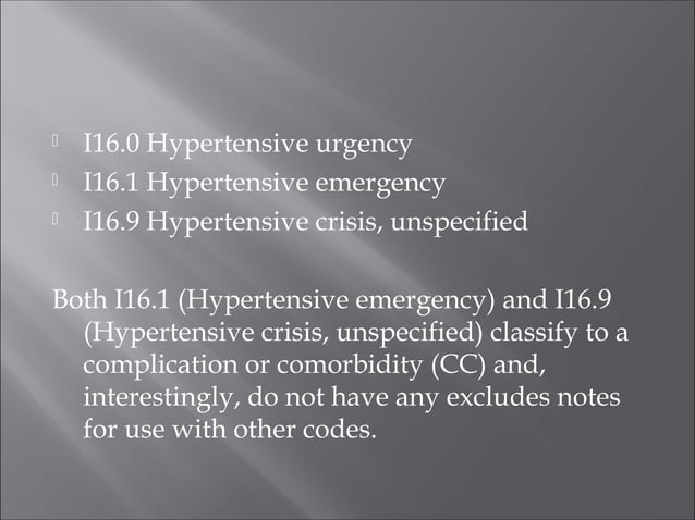 Hypertension Coding icd 10-cm coding medesun | PPT | Heart and ...