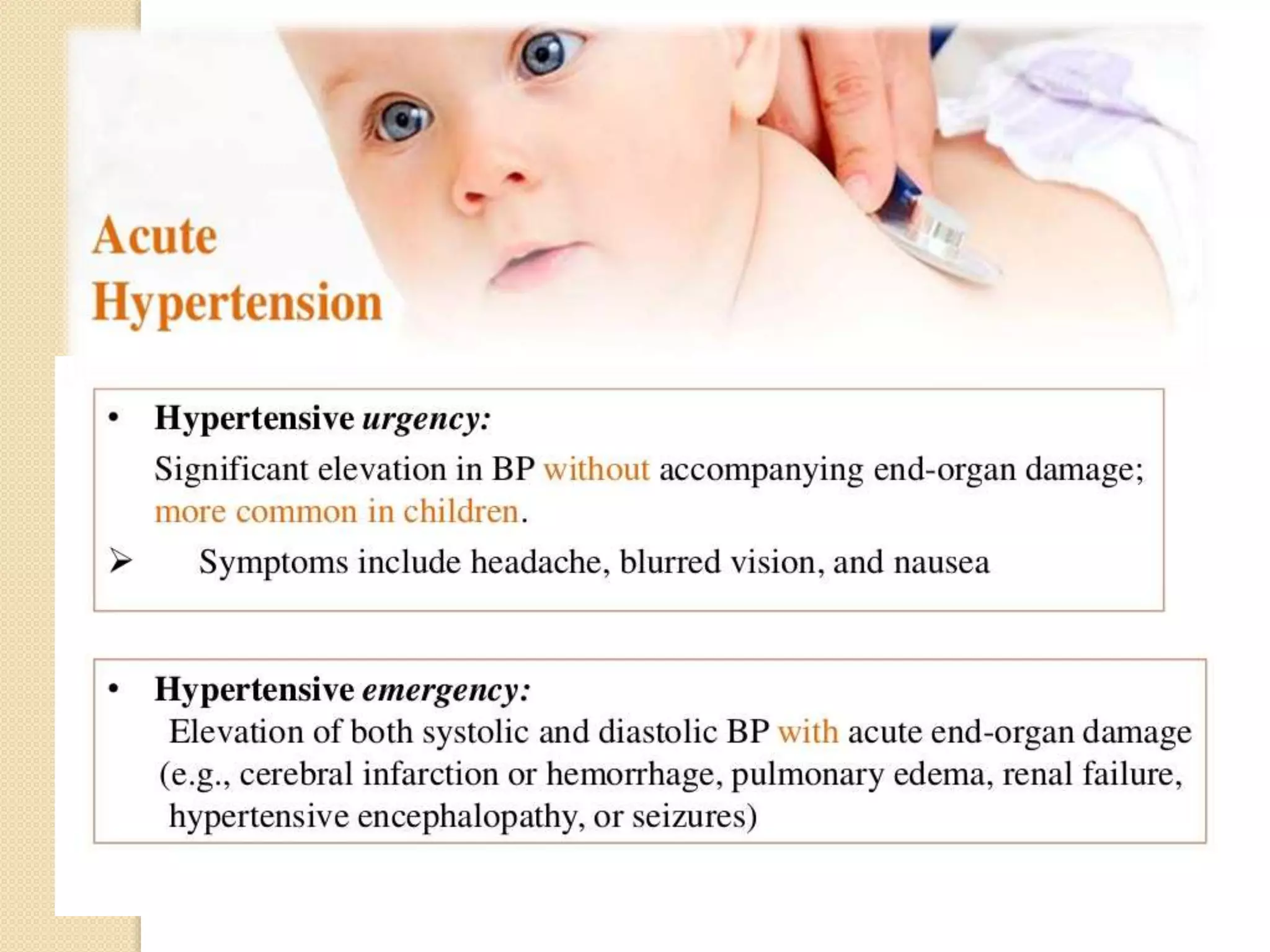 Hypertension in pediatric PPT