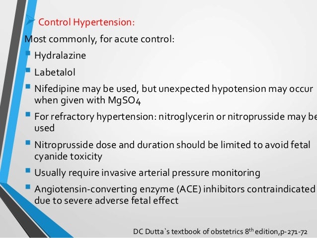 Procardia And Labetalol Pregnancy