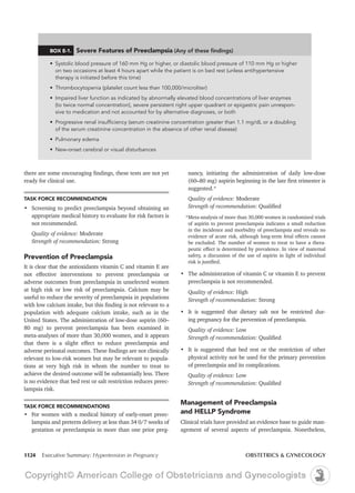 Hypertension in pregnancy acog 2013 | PDF