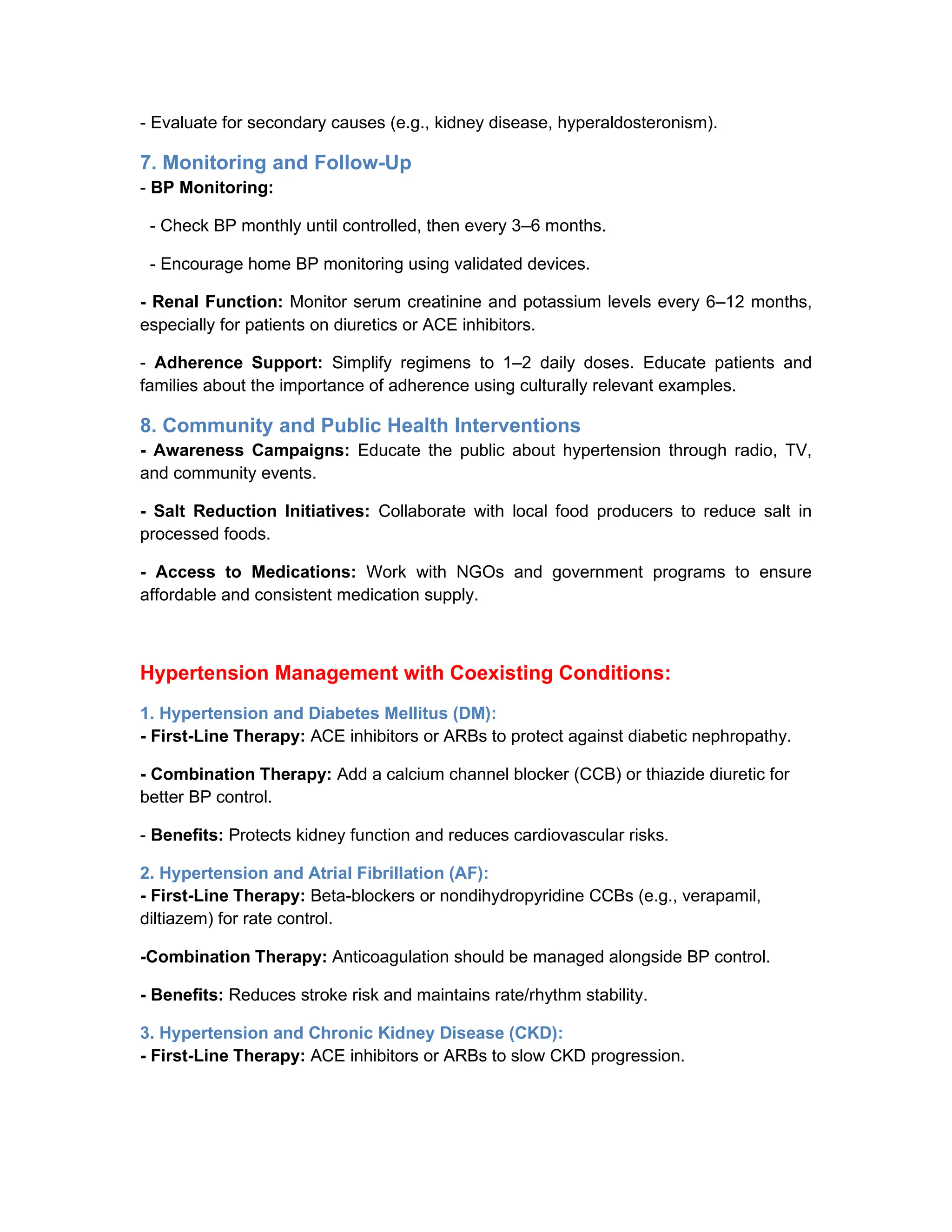 Updated: Hypertension Management Guidelines for the Sudanese Population ...
