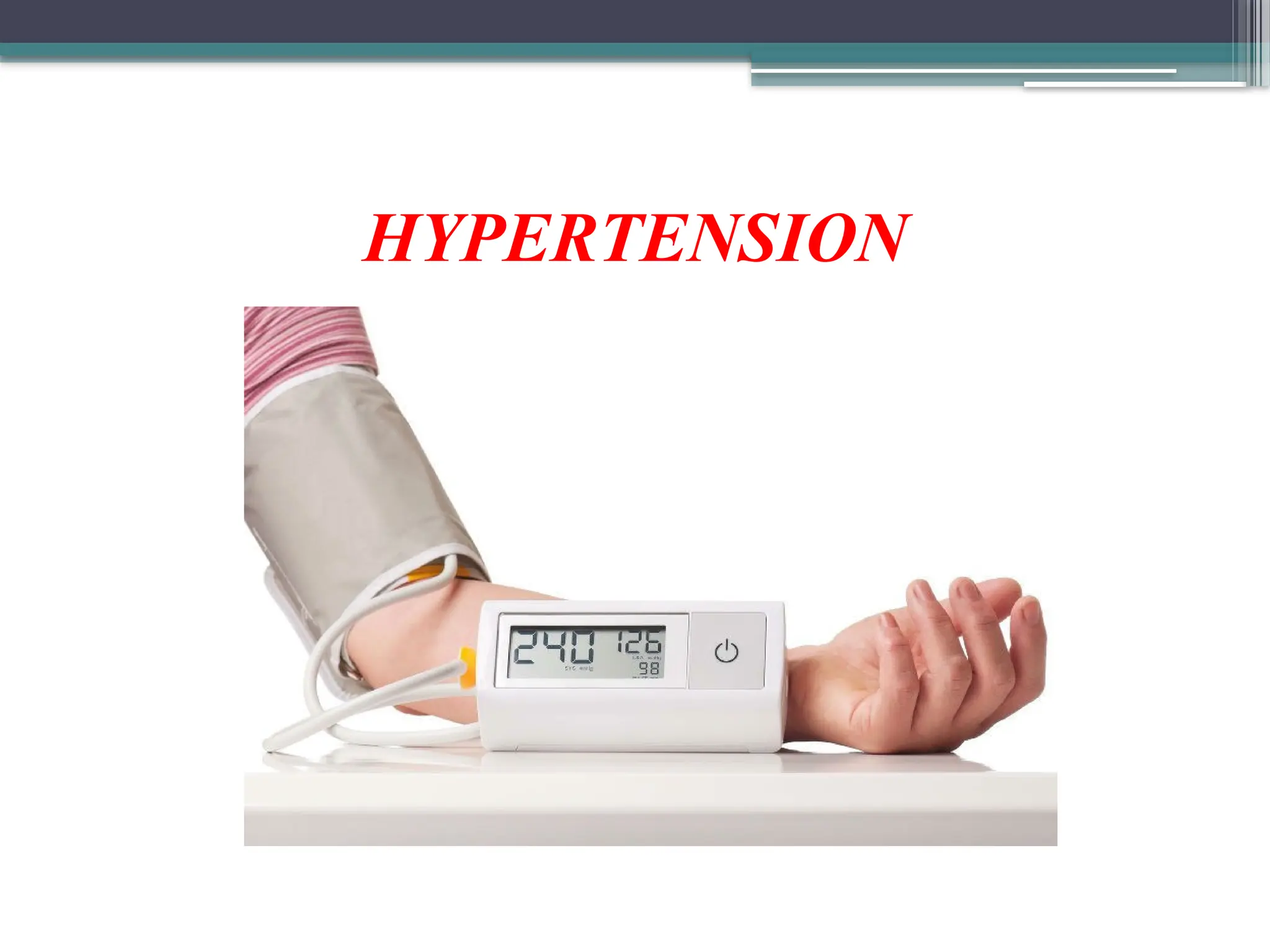 Hypertension PPT.pptx High blood pressure it's cause and management | PPTX