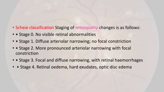 Scheie Classification System Hypertensive retinopathy.pptx