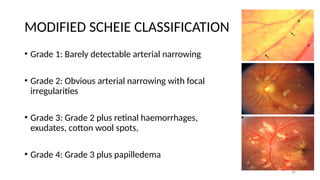 Scheie Classification System Hypertensive Retinopathy and Retinal Vein Occlusion -Dr. Prabhat ...