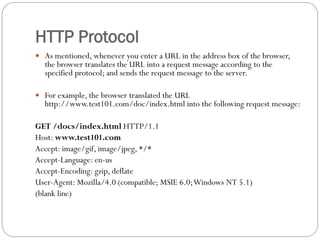Hypertex transfer protocol | PPTX