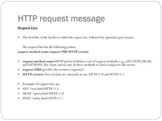 Hypertex transfer protocol | PPTX