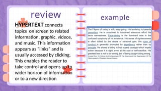Hypertext.pptx Free download English 11 READING AND WRITING SKILLS | PPTX