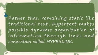 Understanding Hypertext and Intertextuality in Digital Text Development ...