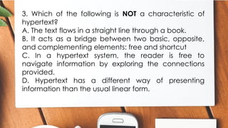 Hypertext-and-Intertext (1).pptx lesson in Reading & Writing SKills | PPTX