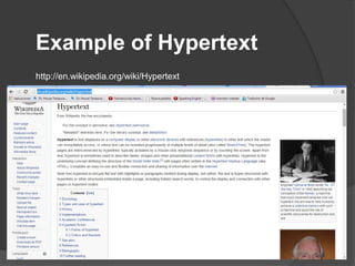 Hypertext, hypermedia and multimedia | PPTX