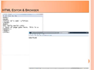 HTML EDITOR & BROWSER
 