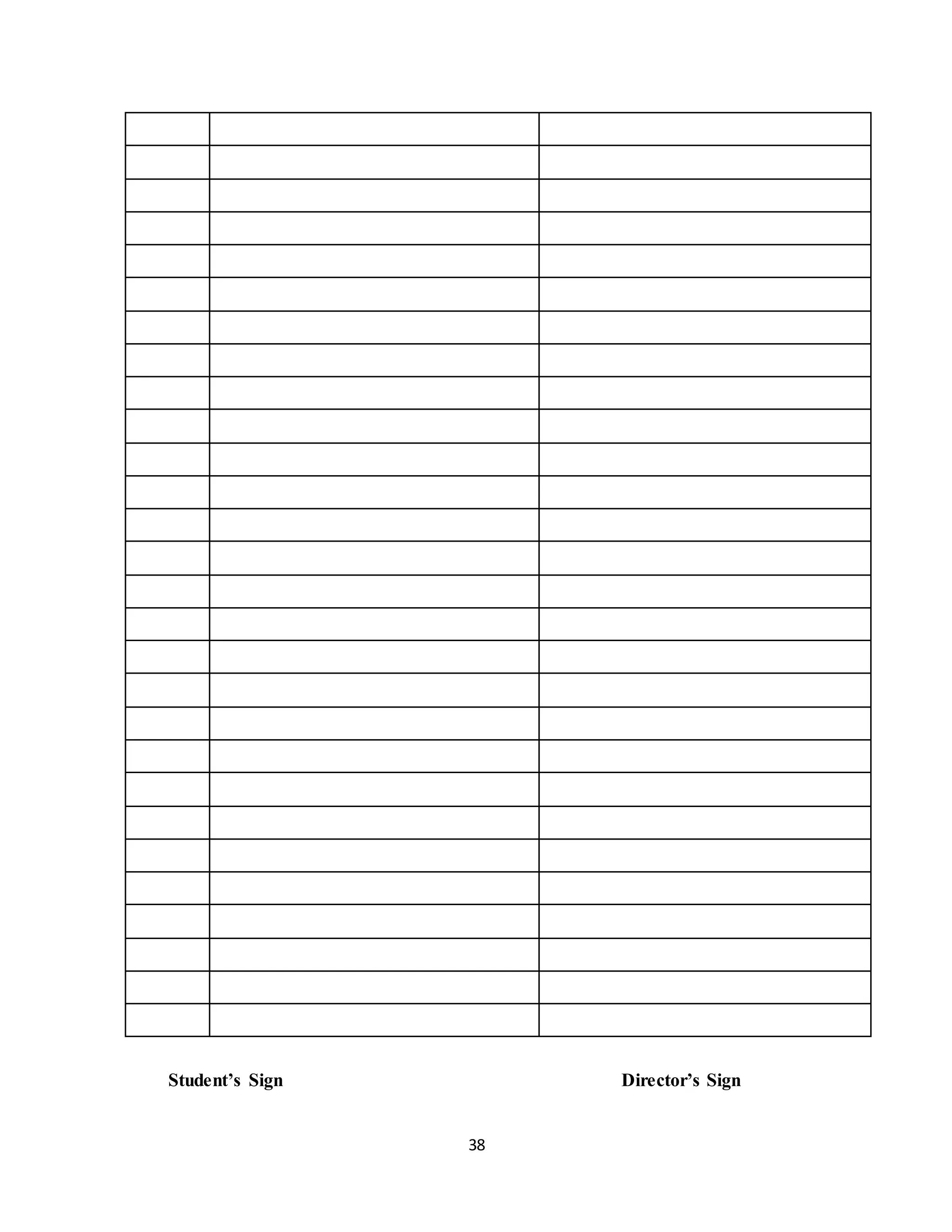 38
Student’s Sign Director’s Sign
 