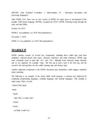 Hyper text markup language | DOCX