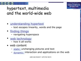 Hypertext, multimedia and www | PPT