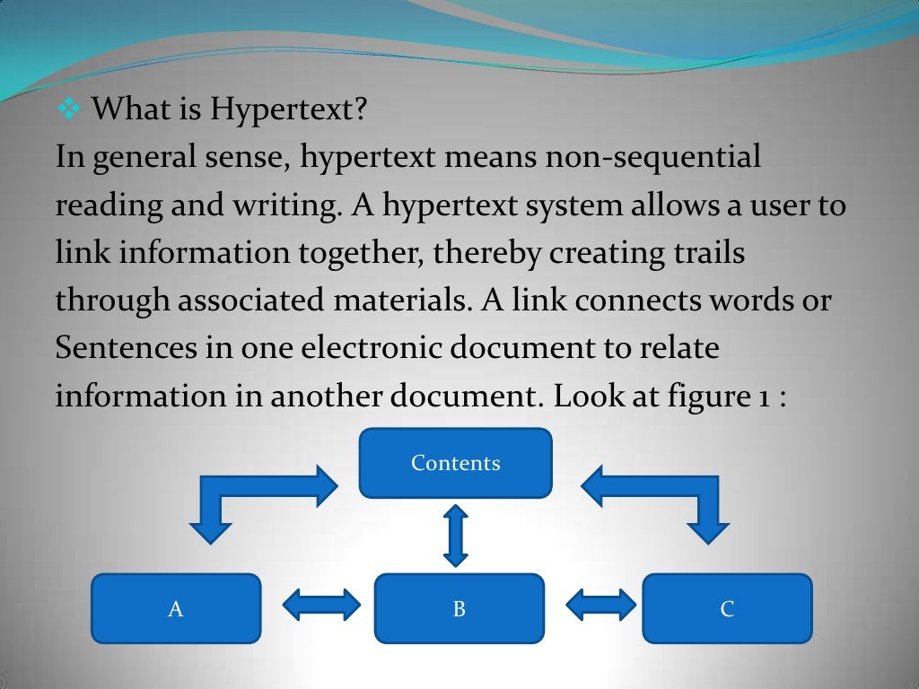 Hypertext system