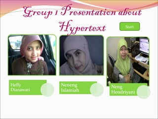 Group 1 Presentation about Hypertext Start 