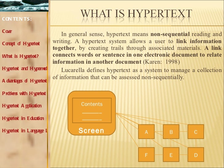 Hypertext system new