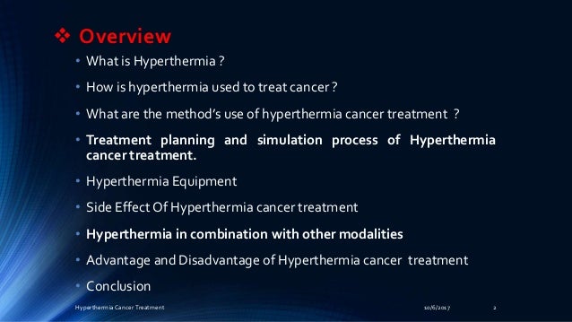 Hyperthermia Cancer Treatment - 