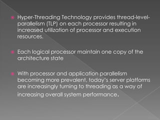 Thread Level Parallelism Hyper Threading Hyper threading | PPTX