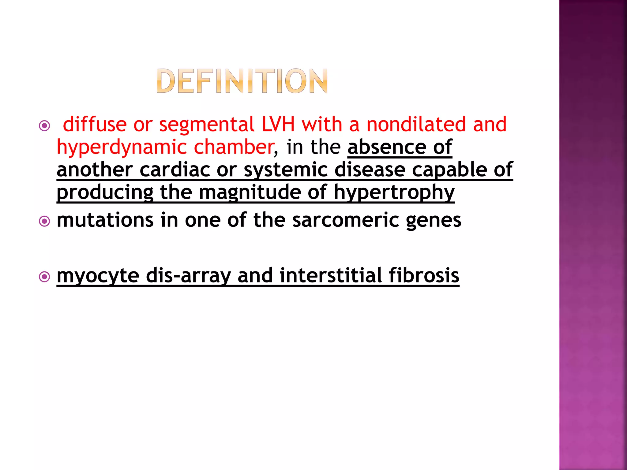 Hypertrophic cardiomyopathy (HCM) | PPTX