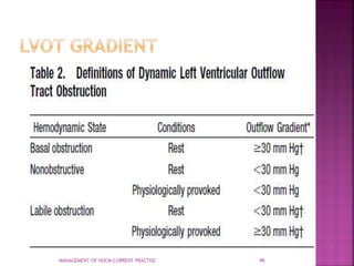 Hcot Chart Hypertrophic cardiomyopathy (HCM) | PPTX
