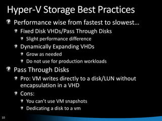 Hyper V And Scvmm Best Practis