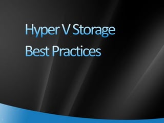 Hyper V And Scvmm Best Practis