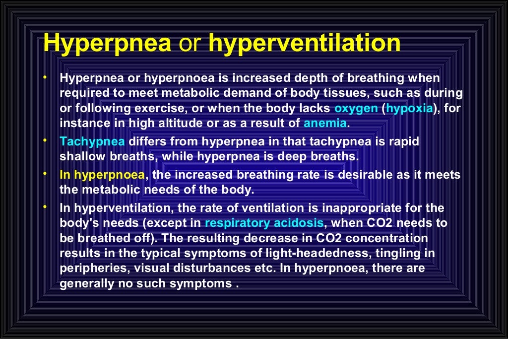 Hyperventilation syndrome.