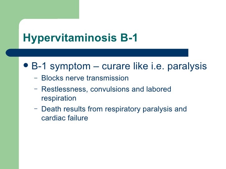 Hypervitaminosis