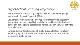 Understanding Hypothetical Learning Trajectory (HLT) in Mathematics ...