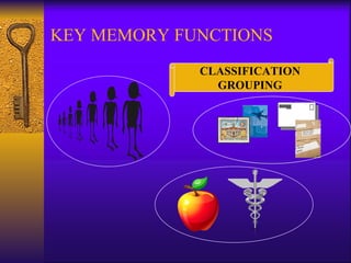 KEY MEMORY FUNCTIONS CLASSIFICATION GROUPING 