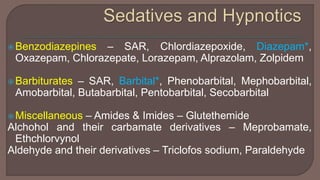 Hypnotics and sedatives slideshare | PPTX