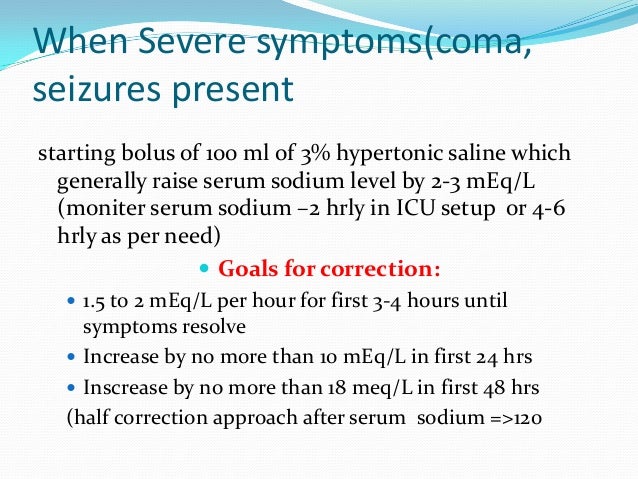 hypo hpernatrimia fluid restriction chart