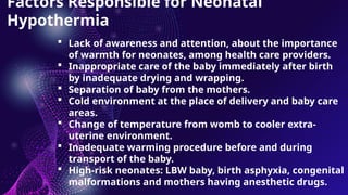 Comprehensive Nursing Management of Neonatal Hypo and Hyperthermia | PPTX