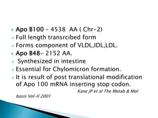 Hypobetalipoprotenemia | PPTX
