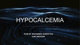 HYPOCALCEMIA for residents and medical students | PDF