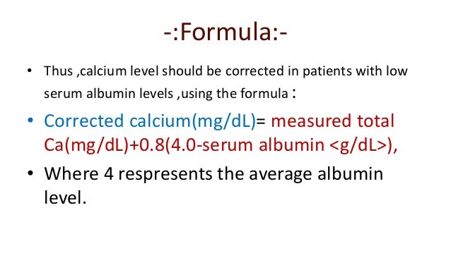 Adjusting phenytoin level for albumin calculation