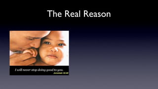 The Real Reason

 
