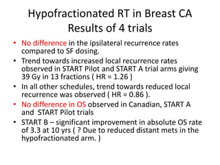 Hypofractionated RT in EBC | PPTX