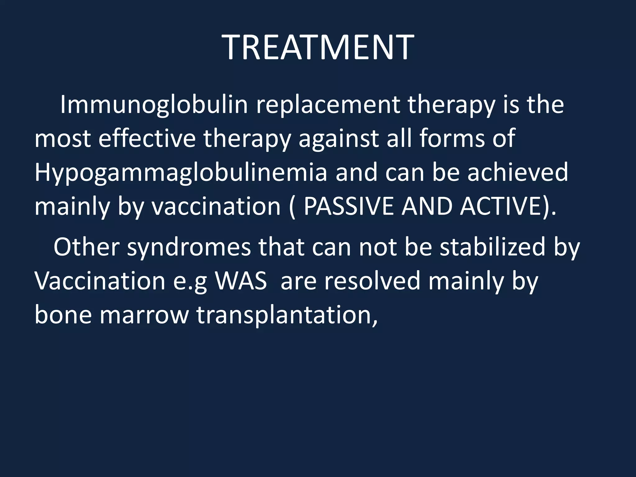Hypogammaglobulinemia | PPTX | Blood Disorders | Diseases and Conditions