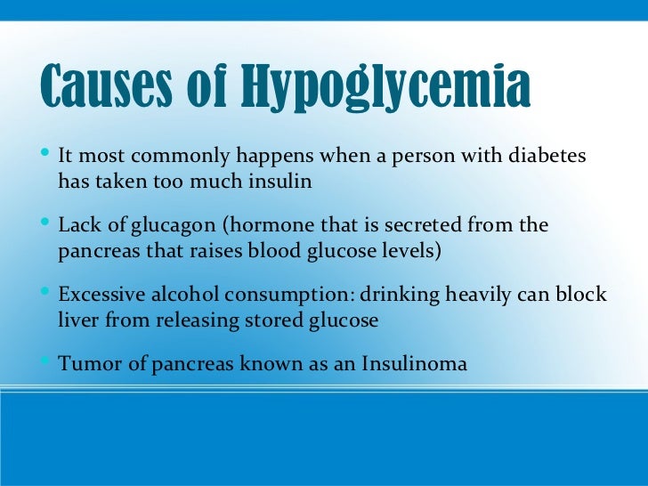 Hypoglycemia hypoglycemia
