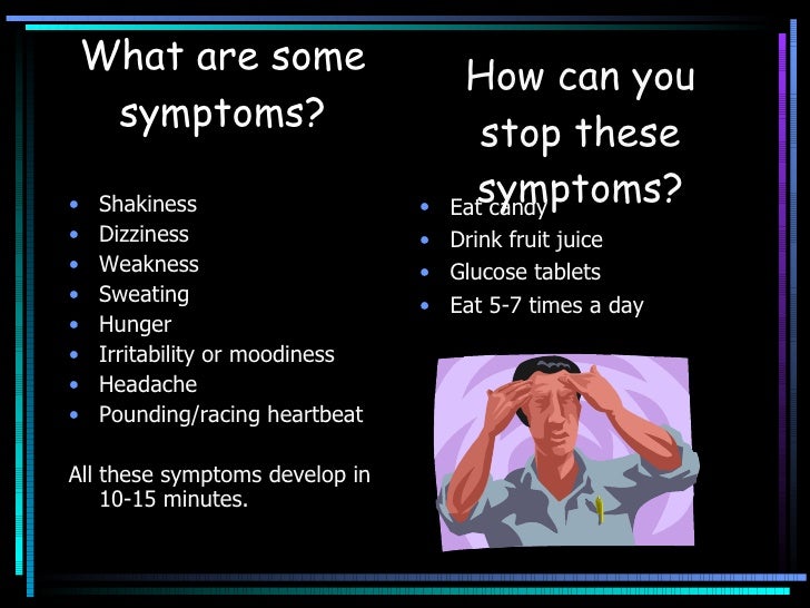 hypoglycemia sweating