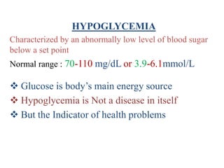 Signs of Low Blood Sugar