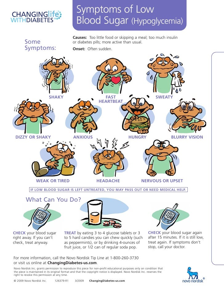 Symptoms of low and high blood sugar Symptoms of low and high blood sugar